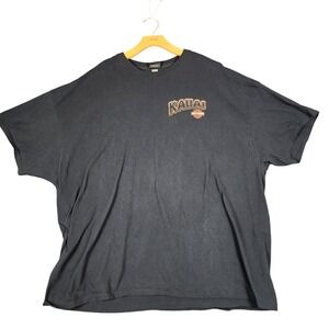 Harley‎ Davidson Kauai Hawaii Graphic T Shirt Men's Black Rooster Tour Tee